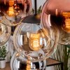 Gastor Pendellampa, kullampa, Pendelbelysning Amber, Krom, Klart, Kopparfärg, Rökfärger, 8-ljuskällor