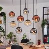 Gastor Pendellampa, kullampa, Pendelbelysning Amber, Krom, Klart, Kopparfärg, Rökfärger, 8-ljuskällor