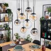 Gastor Pendellampa, kullampa, Pendelbelysning Amber, Klart, Rökfärger, 8-ljuskällor