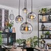 Koyoto kullampa, Pendellampa Cluster Klart, Rökfärger, 4-ljuskällor
