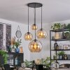 Koyoto kullampa, Pendellampa Cluster Amber, 4-ljuskällor
