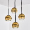 Ripoll Pendellampa, kullampa, Pendellampa Cluster Guld, Klart, 4-ljuskällor
