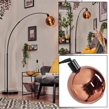 Koyoto Golvlampa, Båglampor Svart, 1-ljuskällor