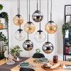 Gastor Pendellampa, kullampa, Pendelbelysning Amber, Krom, Klart, Rökfärger, 8-ljuskällor