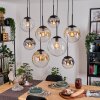 Gastor Pendellampa, kullampa, Pendelbelysning Amber, Klart, Rökfärger, 8-ljuskällor