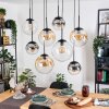 Gastor Pendellampa, kullampa, Pendelbelysning Amber, Klart, Rökfärger, 8-ljuskällor