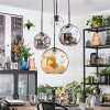 Koyoto Pendellampa, kullampa, Pendellampa Cluster Amber, Krom, Klart, Rökfärger, 4-ljuskällor