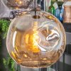 Koyoto Pendellampa, kullampa, Pendellampa Cluster Amber, Krom, Klart, Rökfärger, 4-ljuskällor