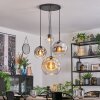 Koyoto Pendellampa, kullampa, Pendellampa Cluster Amber, Krom, Klart, Rökfärger, 4-ljuskällor