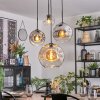 Koyoto Pendellampa, kullampa, Pendellampa Cluster Amber, Krom, Klart, Rökfärger, 4-ljuskällor