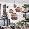 Koyoto Pendellampa, kullampa, Pendellampa Cluster Kopparfärg, 4-ljuskällor