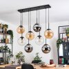 Gastor Pendellampa, kullampa, Pendelbelysning Amber, Krom, Klart, Rökfärger, 8-ljuskällor