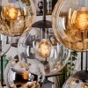 Gastor Pendellampa, kullampa, Pendelbelysning Amber, Krom, Klart, Rökfärger, 8-ljuskällor