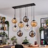 Gastor Pendellampa, kullampa, Pendelbelysning Amber, Krom, Klart, Rökfärger, 8-ljuskällor
