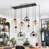 Gastor Pendellampa, kullampa, Pendelbelysning Amber, Krom, Klart, Rökfärger, 8-ljuskällor