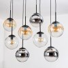 Gastor Pendellampa, kullampa, Pendelbelysning Amber, Krom, Klart, Rökfärger, 8-ljuskällor