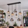 Gastor Pendellampa, kullampa, Pendelbelysning Amber, Krom, Klart, Rökfärger, 8-ljuskällor
