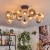 Koyoto Taklampa, kullampa 89 cm Amber, Klart, Rökfärger, 12-ljuskällor