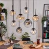 Gastor Pendellampa, kullampa, Pendelbelysning Amber, Klart, Rökfärger, 8-ljuskällor
