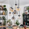 Gastor Pendellampa, kullampa, Pendelbelysning Amber, Klart, Rökfärger, 8-ljuskällor