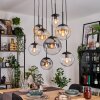 Gastor Pendellampa, kullampa, Pendelbelysning Amber, Klart, Rökfärger, 8-ljuskällor