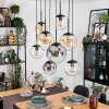Gastor Pendellampa, kullampa, Pendelbelysning Amber, Klart, Rökfärger, 8-ljuskällor