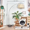 Sabadim Golvlampa Nickel matt, Svart, 1-ljuskällor