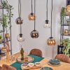 Koyoto Pendellampa, kullampa, Pendelbelysning Amber, Krom, Klart, Rökfärger, 6-ljuskällor