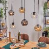 Ripoll Pendellampa, kullampa, Pendelbelysning Amber, Klart, Rökfärger, 6-ljuskällor