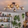 Koyoto Taklampa, kullampa 85 cm Amber, Klart, Rökfärger, 8-ljuskällor