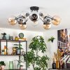 Koyoto Taklampa, kullampa 81 cm Amber, Krom, Klart, Rökfärger, 10-ljuskällor