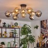 Ripoll Taklampa, kullampa Amber, Klart, Rökfärger, 10-ljuskällor