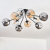 Ripoll Taklampa, kullampa Amber, Klart, Rökfärger, 10-ljuskällor