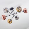 Koyoto Taklampa, kullampa 72 cm Guld, Klart, Kopparfärg, Rökfärger, 6-ljuskällor