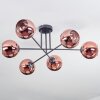 Koyoto Taklampa, kullampa 72 cm Kopparfärg, 6-ljuskällor
