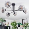Koyoto Taklampa, kullampa 78 cm Klart, Rökfärger, 6-ljuskällor