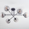 Koyoto Taklampa, kullampa 78 cm Klart, Rökfärger, 6-ljuskällor