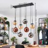 Gastor Pendellampa, kullampa, Pendelbelysning Amber, Krom, Kopparfärg, Rökfärger, 8-ljuskällor