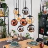 Gastor Pendellampa, kullampa, Pendelbelysning Amber, Krom, Kopparfärg, Rökfärger, 8-ljuskällor