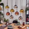 Gastor Pendellampa, kullampa, Pendelbelysning Krom, Guld, Klart, Kopparfärg, Rökfärger, 8-ljuskällor