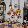 Gastor Pendellampa, kullampa, Pendelbelysning Krom, Guld, Klart, Kopparfärg, Rökfärger, 8-ljuskällor