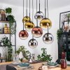 Gastor Pendellampa, kullampa, Pendelbelysning Krom, Guld, Klart, Kopparfärg, Rökfärger, 8-ljuskällor