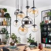 Gastor Pendellampa, kullampa, Pendelbelysning Amber, Krom, Klart, Rökfärger, 8-ljuskällor