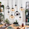 Gastor Pendellampa, kullampa, Pendelbelysning Amber, Krom, Klart, Rökfärger, 8-ljuskällor