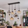 Gastor Pendellampa, kullampa, Pendelbelysning Amber, Krom, Klart, Rökfärger, 8-ljuskällor