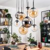 Gastor Pendellampa, kullampa, Pendelbelysning Amber, Krom, Klart, Rökfärger, 8-ljuskällor