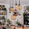 Gastor Pendellampa, kullampa, Pendelbelysning Amber, Krom, Klart, Rökfärger, 8-ljuskällor