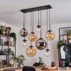 Gastor Pendellampa, kullampa, Pendelbelysning Amber, Krom, Klart, Rökfärger, 8-ljuskällor