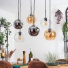 Ripoll Pendellampa, kullampa, Pendelbelysning Amber, Klart, Rökfärger, 6-ljuskällor