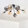 Ripoll Taklampa, kullampa Amber, Klart, Rökfärger, 8-ljuskällor